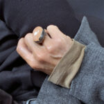 Stor cocktailring med aprikos morganit, Odd Moon R228