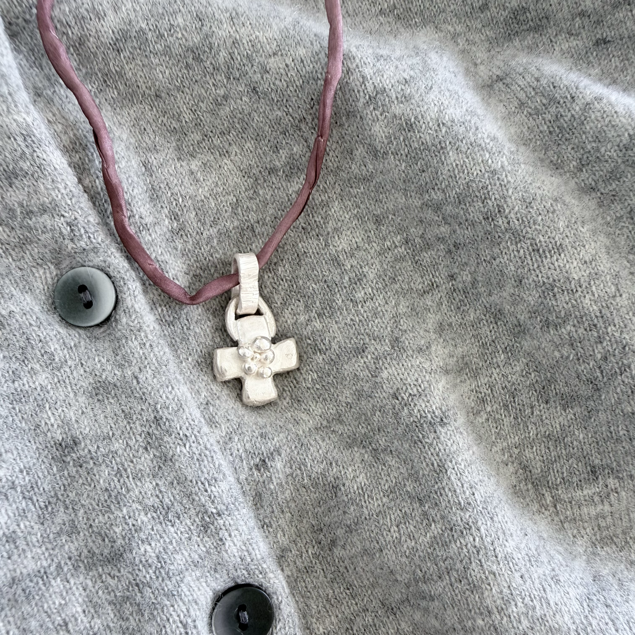 Byzantine cross_ Silve rMoonbird 002 The Crux 002, silver - Bild 1