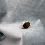 Odd moon, oval svartbeige safir i silverfattning- R233 - Bild 5