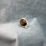 Odd moon, oval svartbeige safir i silverfattning- R233 - Bild 6